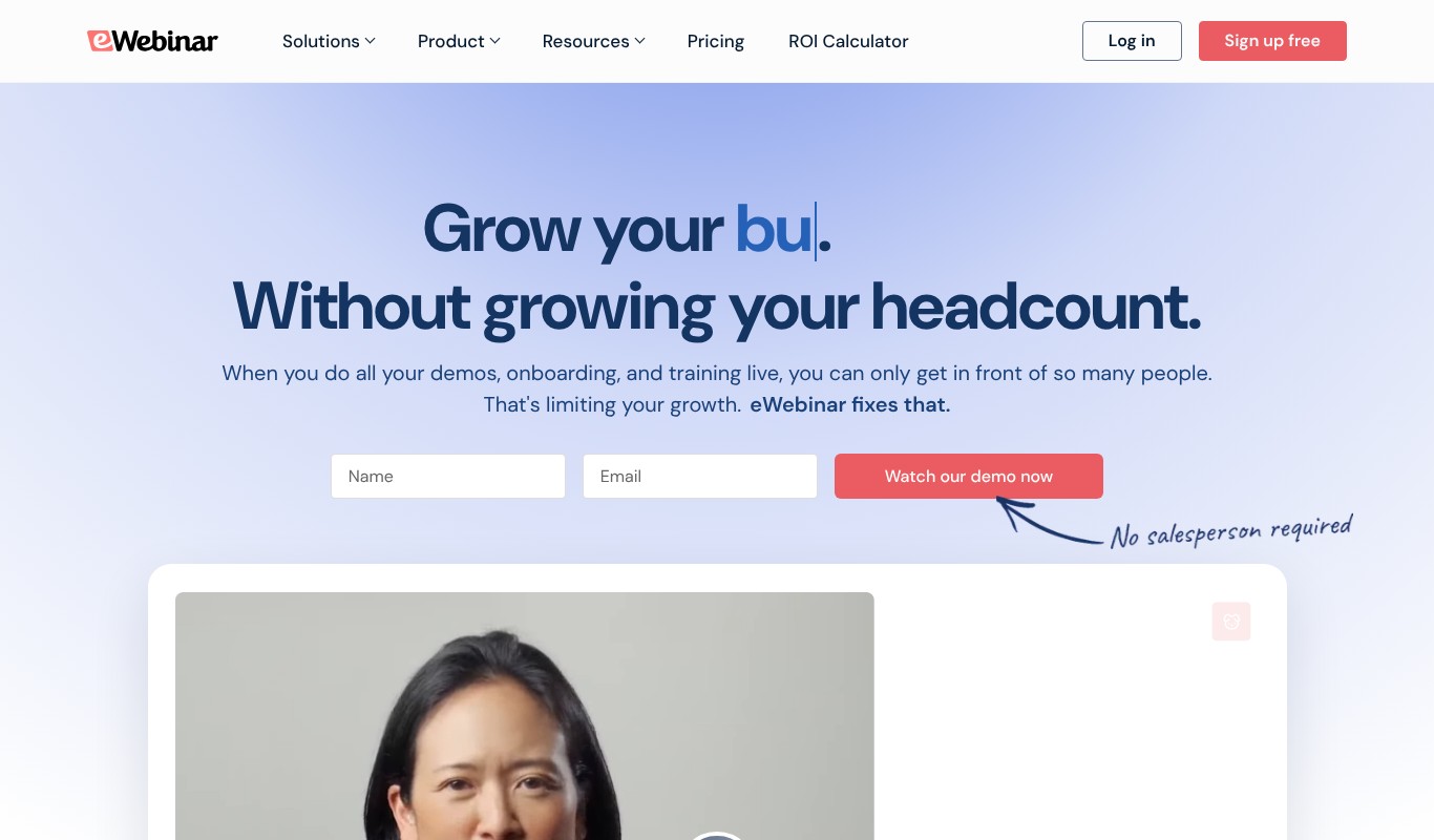 eWebinar homepage